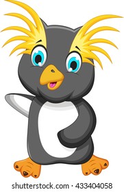 funny king penguin cartoon 