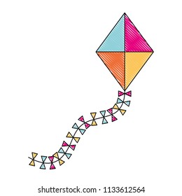 funny kite play toy tail icon