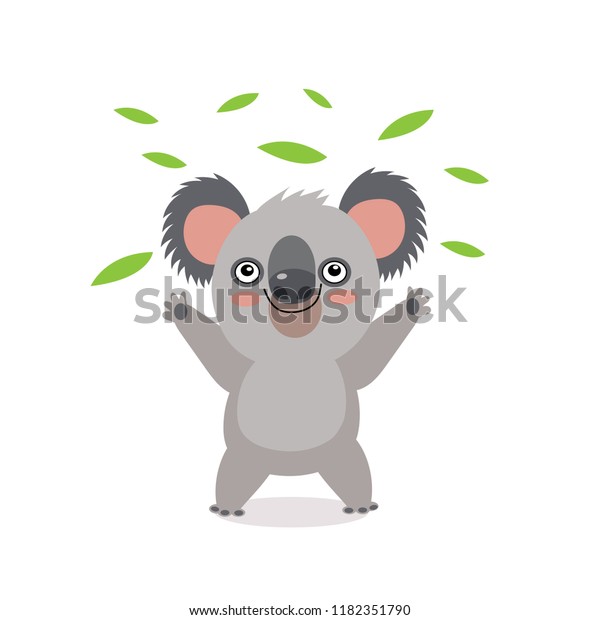 Descubra Gracioso Oso De Koala Con Hojas Imagenes De Stock En Hd Y Millones De Otras Fotos Ilustraciones Y Vectores En Stock Libres De Regalias En La Coleccion De Shutterstock Se Agregan Miles De Imagenes Nuevas De Alta Calidad Todos Los Dias