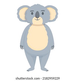 Funny koala icon cartoon vector. Child tree. Baby sleep