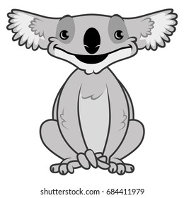 Funny Koala Smiling