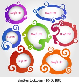 funny labels, vector