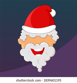 Funny Laughing Santa Vector Art