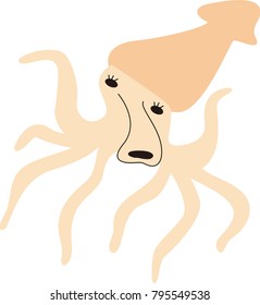 Funny lazy squid.eps
This is a vector illustration.