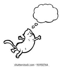 Funny Leaping Cat Cartoon Stock Vector (Royalty Free) 91950764 ...