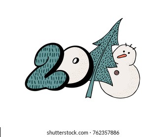 funny  lettering 2018