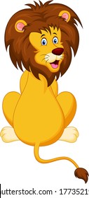 Funny lion cartoon 