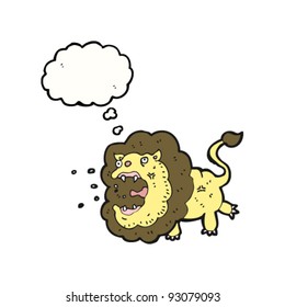 funny lion cartoon