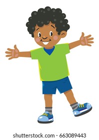 Little Boy Curly Hair Stock Illustrations, Images & Vectors | Shutterstock