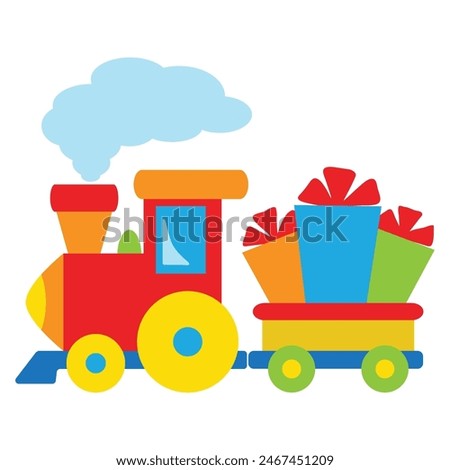 Funny little birthday birthday express vector cartoon illustration