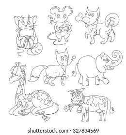 Funny little creatures, which you can color. 