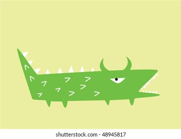funny little crocodile
