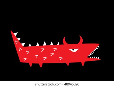 funny little crocodile
