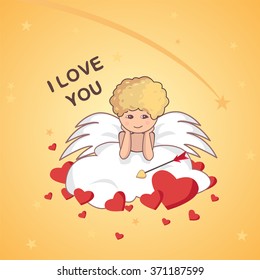 Funny little cupid. 