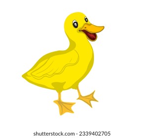 A Funny Little Duck Child, Without Background