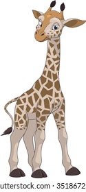 Funny little giraffe