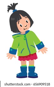 Funny little girl