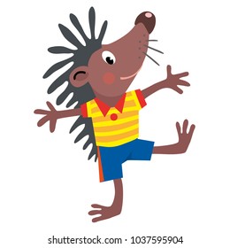 Funny little hedgehog