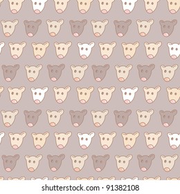 funny little mouse seamless pattern