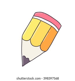 Funny little yellow pencil.