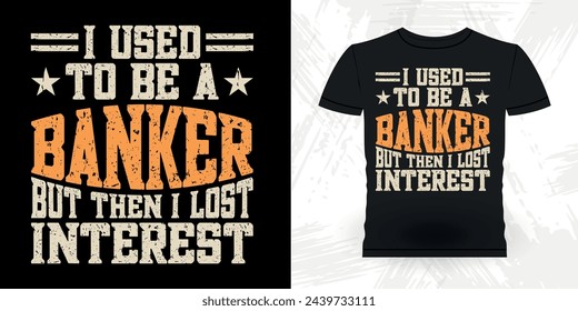 Funny Loan Officer Retro Vintage Banker Camiseta de diseño