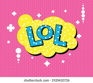 funny lol text vector art comic