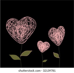 funny love card with hearts