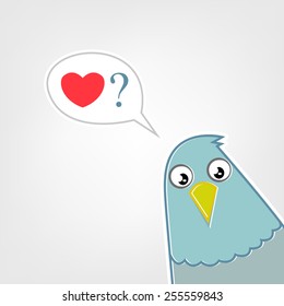Funny love pigeon.