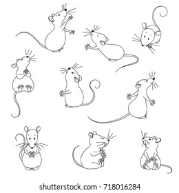 Funny, lovely mice.