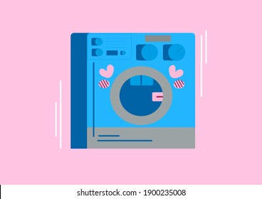 Funny loving the washing machine