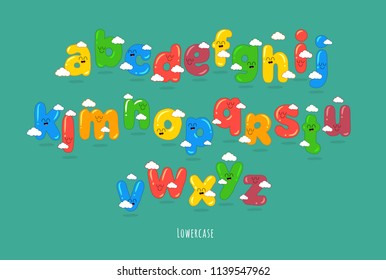 Funny Lowercase font. You can use for cartoon logos and short tittles, children books and greeting cards. Created for the celebration and fun.