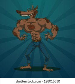 funny macho man 03, vector