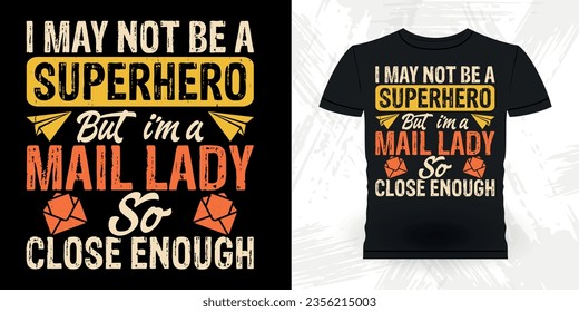 Funny Mailman Mail Retro Vintage Post Office Postal Worker T-shirt Design