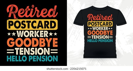 Funny Mailman Mail Retro Vintage Post Office Postal Worker T-shirt Design