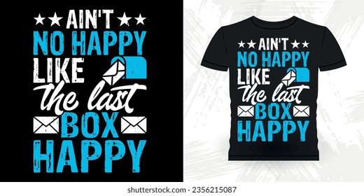 Funny Mailman Mail Retro Vintage Post Office Postal Worker T-shirt Design