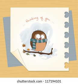 funny male bird with scarf