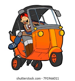 Auto Rickshaw Cartoon High Res Stock Images Shutterstock