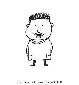 Funny man with mustaches