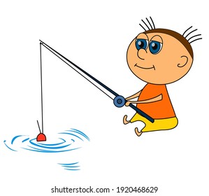 Funny Fishing Cartoon Images Stock Photos Vectors Shutterstock