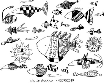 Funny marine fish