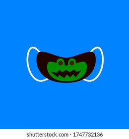 funny mask design illustration for kids, vector design illustration