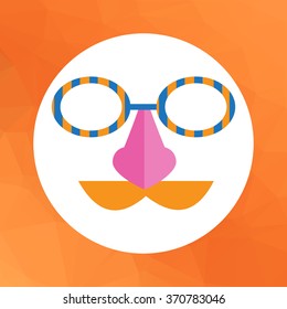 Funny mask icon