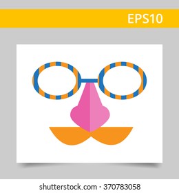 Funny mask icon