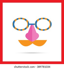 Funny mask icon