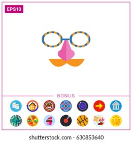 Funny mask icon
