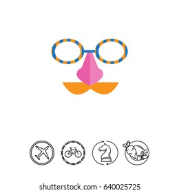 Funny mask icon