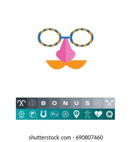 Funny mask icon