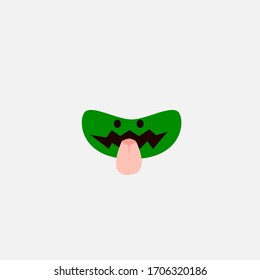 funny mask for kids party, vector design illustration 