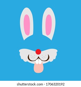 Funny Mask For Kids Party, Vector Design Illustration 