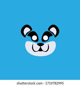 funny mask for kids party, vector design illustration